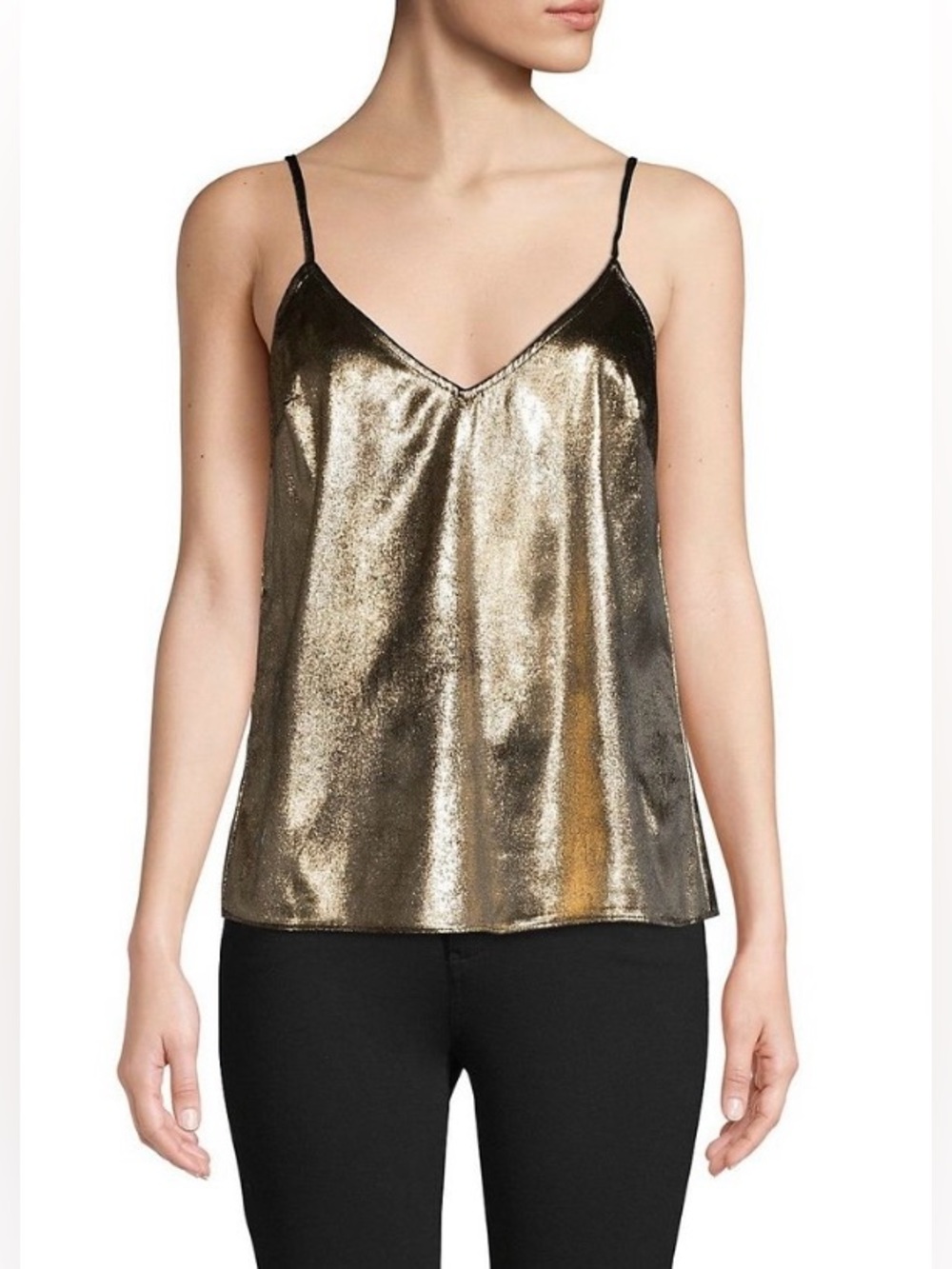 Frame Metallic Velvet Camisole